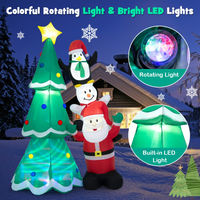 Tangkula Christmas Indoor Outdoor Inflatable Decoration for Yard Lawn