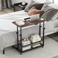 Tangkula Mobile Computer Desk Cart