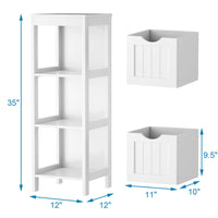 Wooden Storage Cabinet - Tangkula