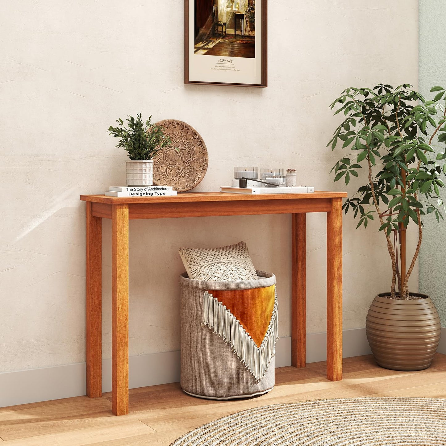 Table à manger Tangkula pour l'extérieur et l'intérieur