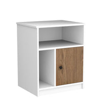 Tangkula Lot de 2 tables de chevet avec porte en bambou et compartiments ouverts
