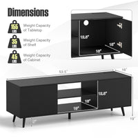 Tangkula TV Stand for 60" TVs for Living Room