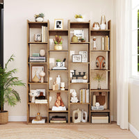 Tangkula Étagère de bibliothèque de 162,5 cm de hauteur sur pied ouverte (1/2)