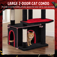 Tangkula 63 Inch Gothic Cat Tree for Indoor Large Cats 20+ LBS