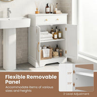 Tangkula Bathroom Floor Cabinet for Living Room