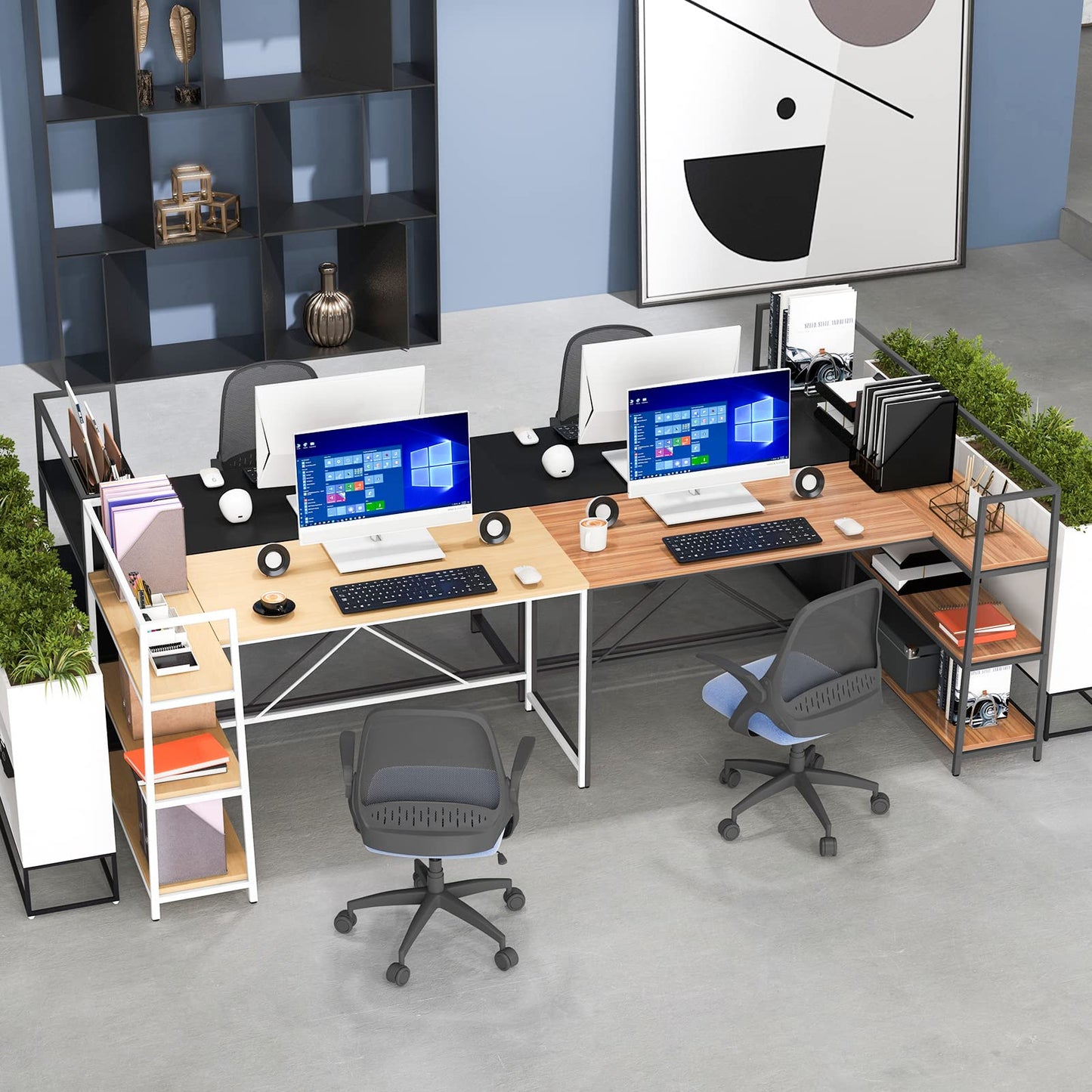 Tangkula Reversible L-Shaped Computer Desk