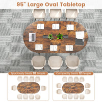 Tangkula 95" Conference Table