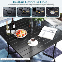 Tangkula 5 Pieces Patio Dining Set for 4