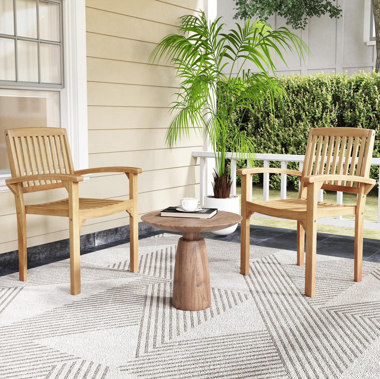 Tangkula Outdoor Patio Wppd Dining Chair（1/2/4）