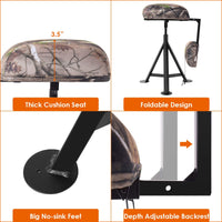 360 Swivel Camo Hunting Chair - Tangkula