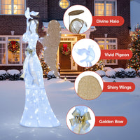 Tangkula 5.5 FT Christmas Lighted Angel