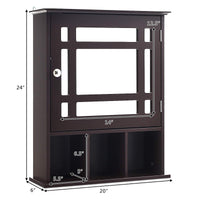 Tangkula Mirrored Medicine Cabinet