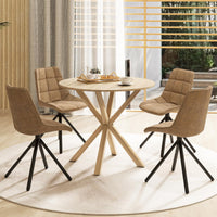 Tangkula 36" Round Dining Table for Home