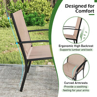 Tangkula Outdoor Dining Chairs Set