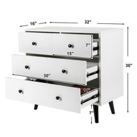 4 Drawer Dresser - Tangkula