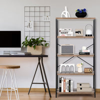 Tangkula 5 Tier Bookcase for Living Room