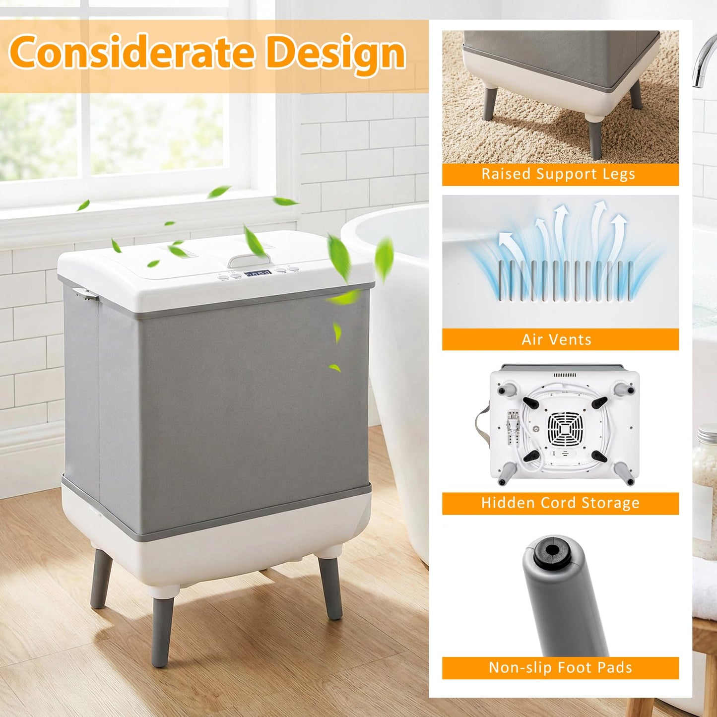 Tangkula Towel Warmer for Bathroom 35L Blanket Warmer