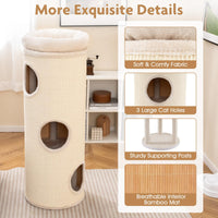 Tangkula 4 Story Cat Tree Condo
