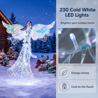 Tangkula 5.2 FT Christmas Lighted Iridescent Angel