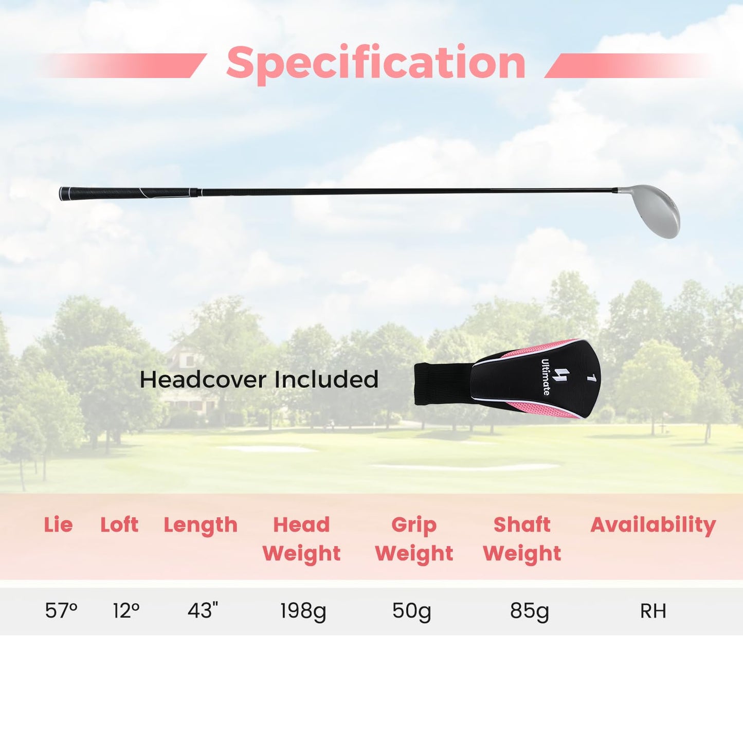 Tangkula Driver Golf Club for Women 460CC