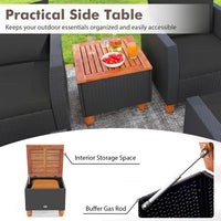 Tangkula 7 Pieces Patio Furniture Set with Loveseat