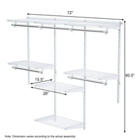 4 to 6 FT Custom Closet System - Tangkula