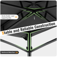 Tangkula 2 Tier Barbecue Gazebo with 2 Shelves