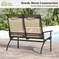 Chaise de banc Adirondack d'extérieur Tangkula pour terrasse