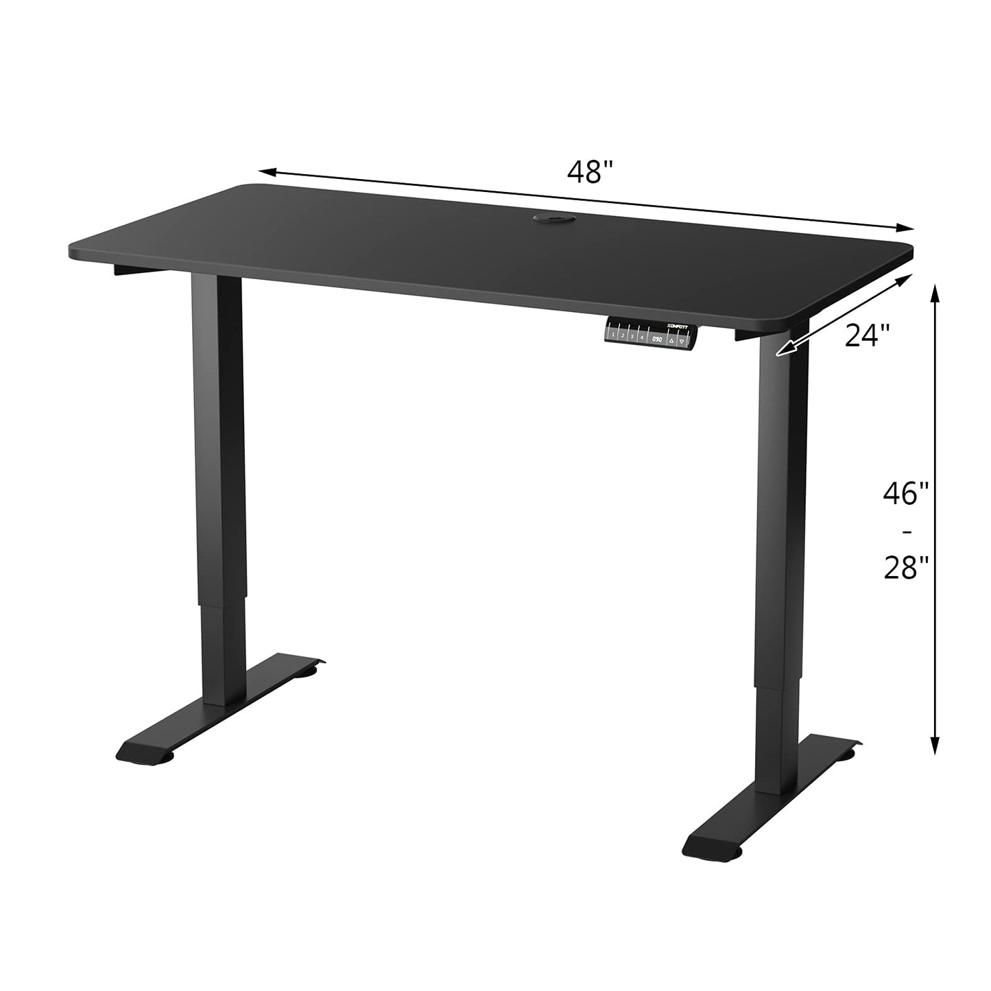 Tangkula Electric Standing Desk, Height Adjustable Motorized Office Desk