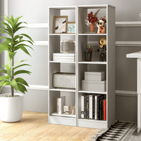 Tangkula 4 Cube Bookshelf, Freestanding 5 Tier Open Bookcase