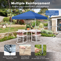Tangkula 10 ft x 10 ft Outdoor Instant Pop-up Canopy, Folding Slanted Leg Canopy Tent