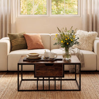 Tangkula Lift Top Coffee Table with Hidden Storage for Living Room