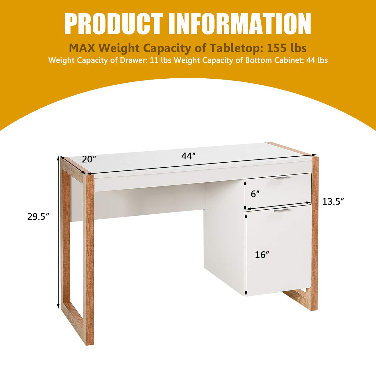 White Computer Desk