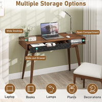 Tangkula Mid-Century Modern Computer Desk for Study