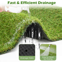 Tangkula 15 FT x 7 FT Artificial Turf Rug with 0.75" Pile Height