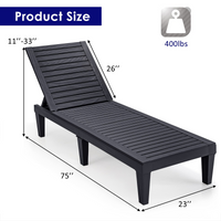 Tangkula Outdoor Chaise Lounge Chair