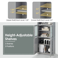 Tangkula Tall Bathroom Storage Cabinet, Freestanding Floor Cabinet