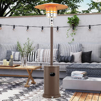 Tangkula 50,000 BTU Propane Outdoor Heater, Patio Heater with Strengthened Stainless Steel Burner