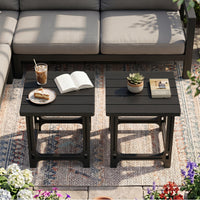 Tangkula Outdoor Adirondack Side Table| 18" Heavy Duty HDPE Patio End Table(1/2)