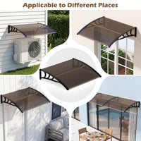 Tangkula 30" x 39" Window Awning for Sunlight Rain Snow Protection