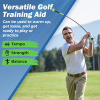 Tangkula Entraîneur de swing de golf avec tête lestée pour une meilleure prise