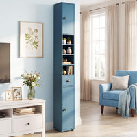 Tangkula Tall Slim Bathroom Storage Cabinet