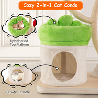 Tangkula 65 Inch Tall Cat Tower with Sisal Scratching Posts