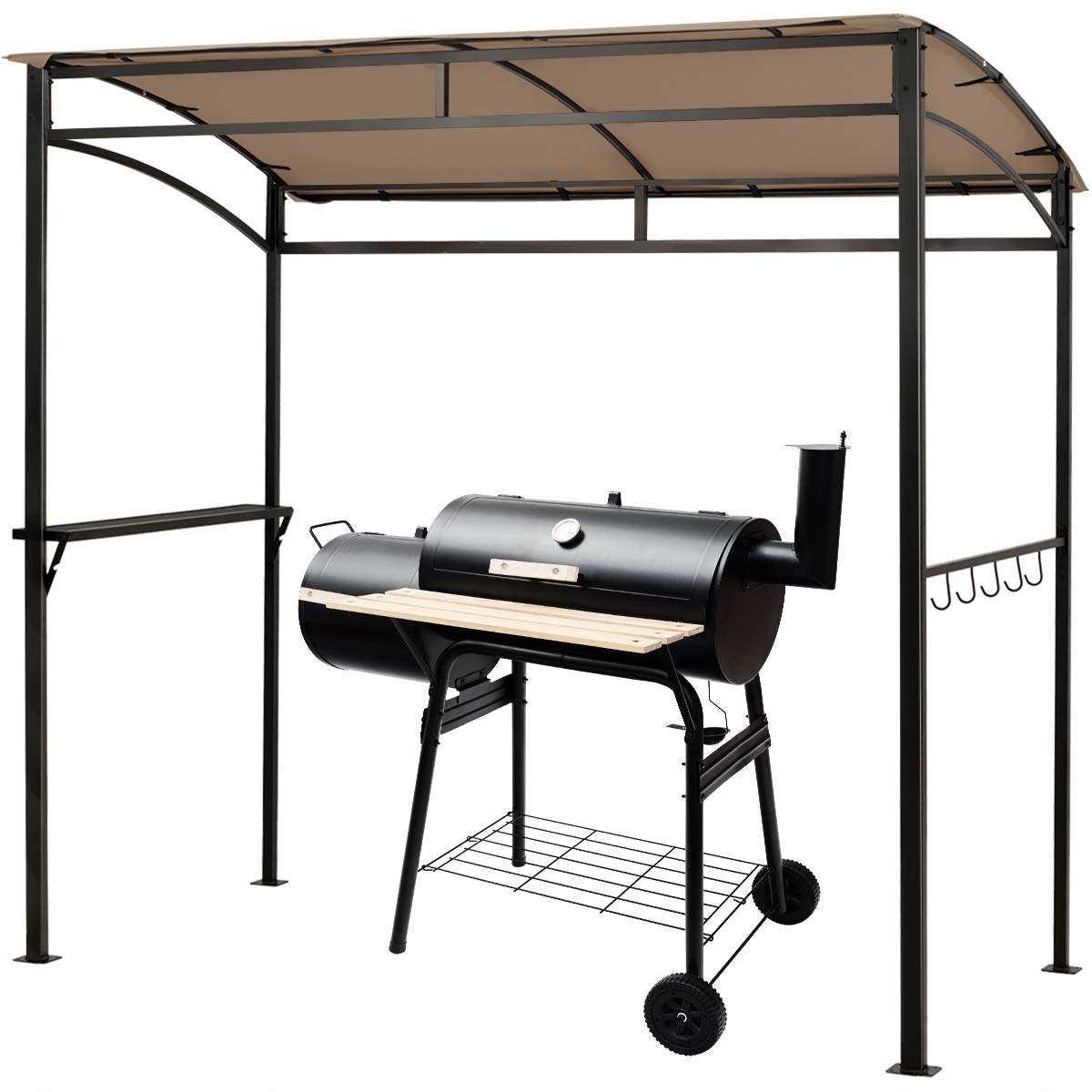 7ft Grill Gazebo, Patio Barbecue Canopy - Tangkula