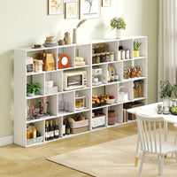 Tangkula 12 Cube Bookshelf 4-Tier Freestanding Storage Organizer Bookcase