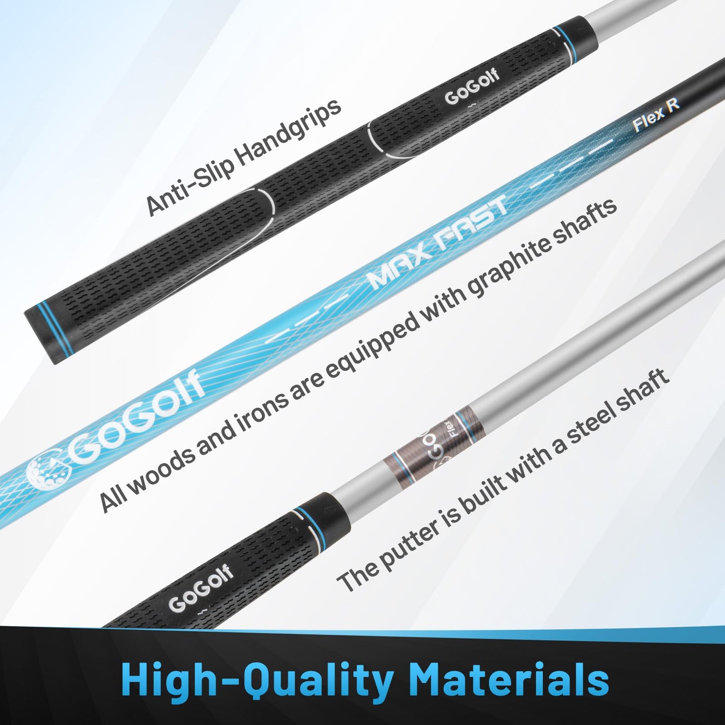 Tangkula 12 Pieces Men's Complete Golf Clubs Set Right Hand