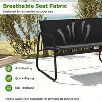 Tangkula 4/8 Piece Patio Furniture Set with Mesh Seat Fabric & Tempered Glass Tabletop