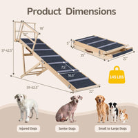 Tangkula Foldable Dog Ramp for High Bed Couch