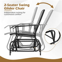 Tangkula Patio 2 Person Swing Glider Chair