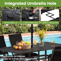 Tangkula 7 Pieces Patio Dining Set for 6